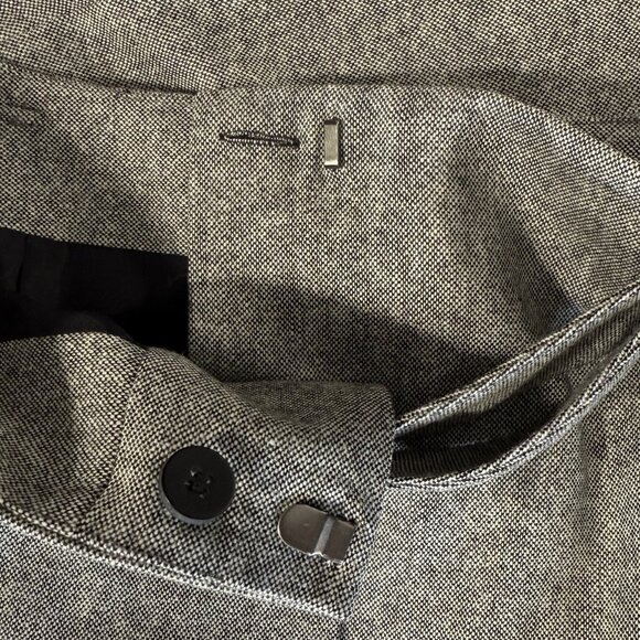 ANN TAYLOR Skirt Womens Sz 14 Wool Blend Button Academia Old Money Office NWT - Picture 3 of 8